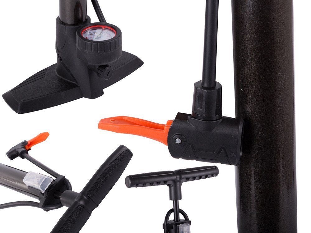 POMPKA PODŁOGOWA STOJĄCA AKCESORIA TURYSTYCZNE POMPOWANIE KÓŁ AUT ROWERÓW